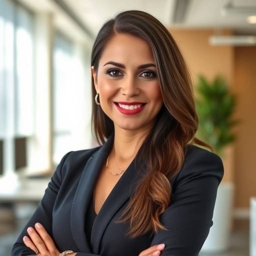 Portrait of Maria Rodriguez, Head of Design at Stellaris Solutions